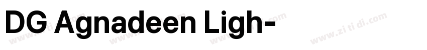 DG Agnadeen Ligh字体转换